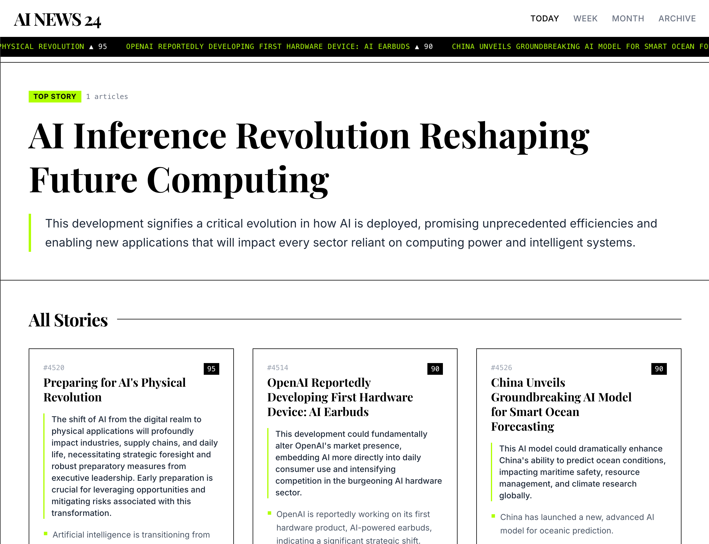 AI News 24 Dashboard
